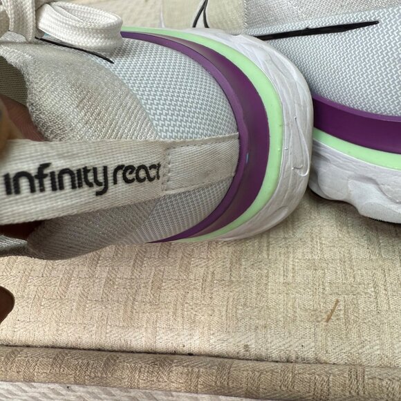 Nike Infinity Men’s React Running Shoes Size 10 White & Multicolor - Picture 5 of 10